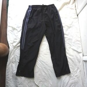 Vintage Starter Lined Track Pants Athletic‎ Warm Up Pants Stripes Black L/XL